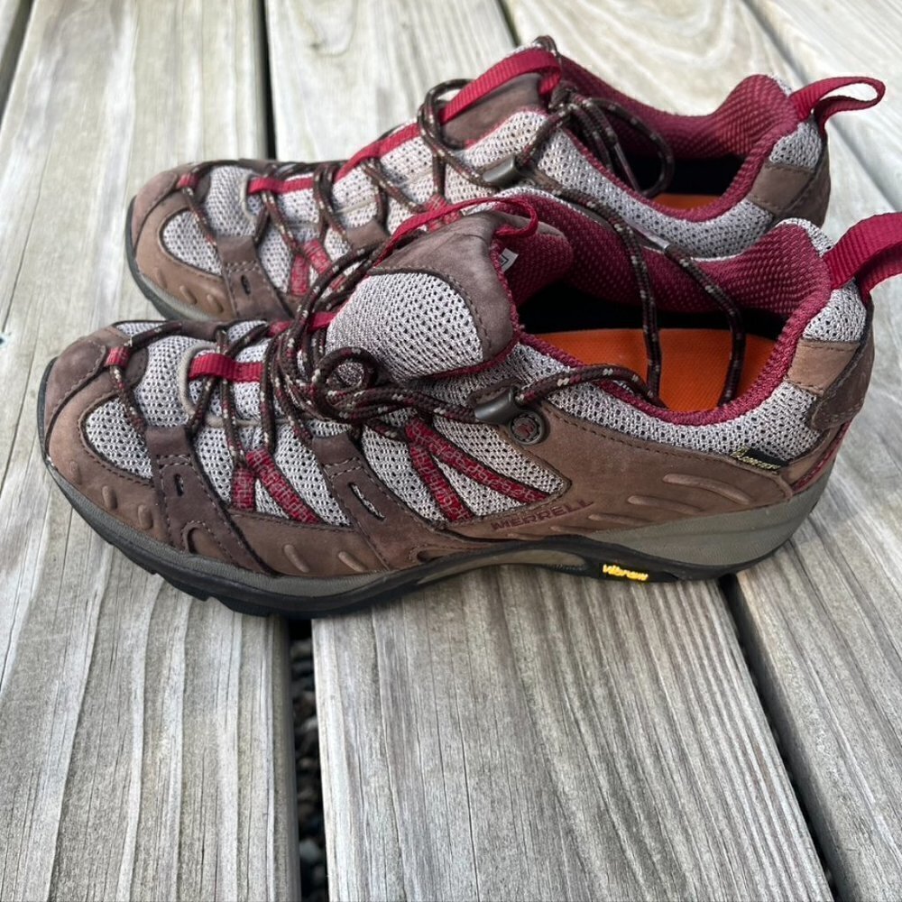 ** Keen Dry waterproof leather hiking sneakers toggle brown pink size 37 EU
